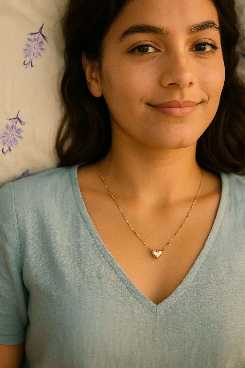 ❤ Gold Plated Heart Pendant Necklace for Women – Minimalist Jewelry Gift