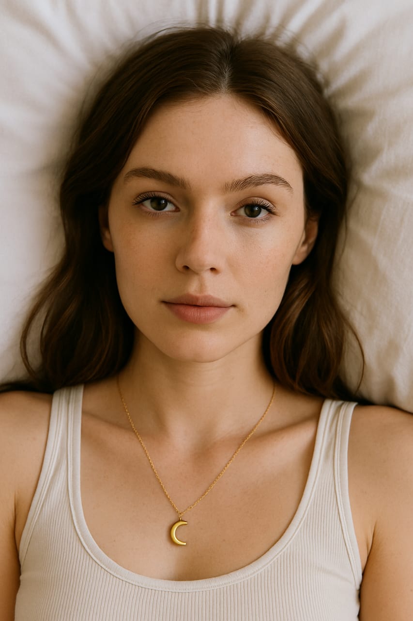 Crescent Moon Gold Pendant Necklace for Women – Dainty & Celestial Jewelry